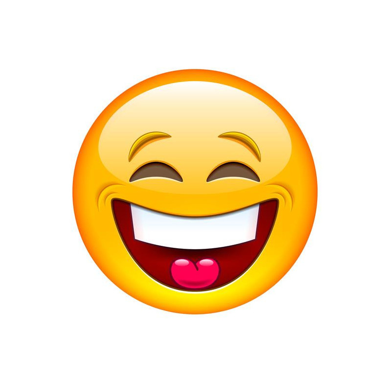 E030. Maska papierowa Emoji – na twarz, z gumką