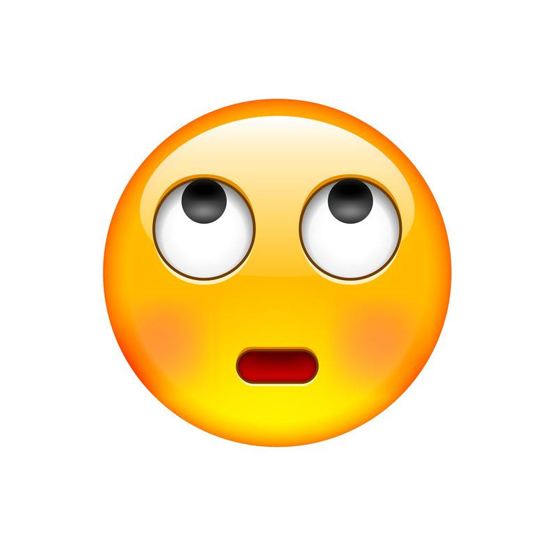 E038. Maska papierowa Emoji – na twarz, z gumką