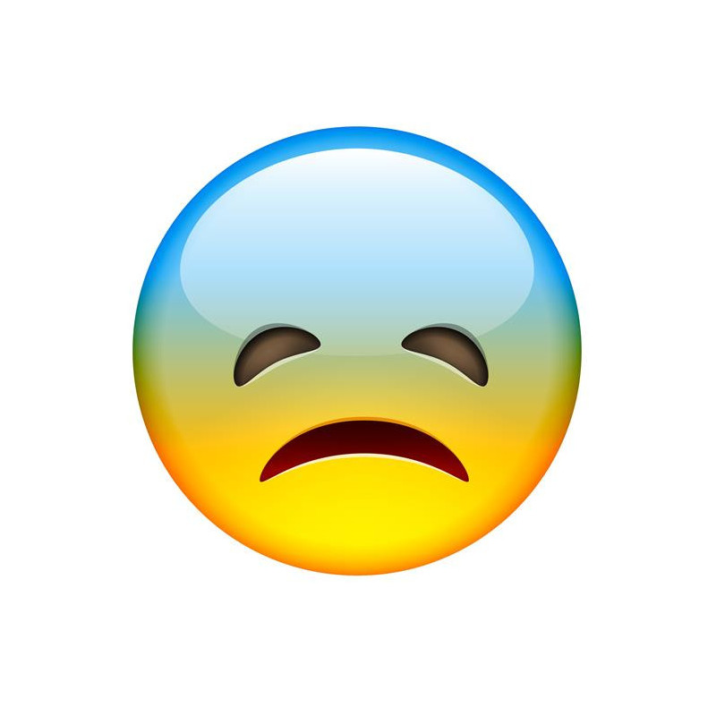 E042. Maska papierowa Emoji – na twarz, z gumką