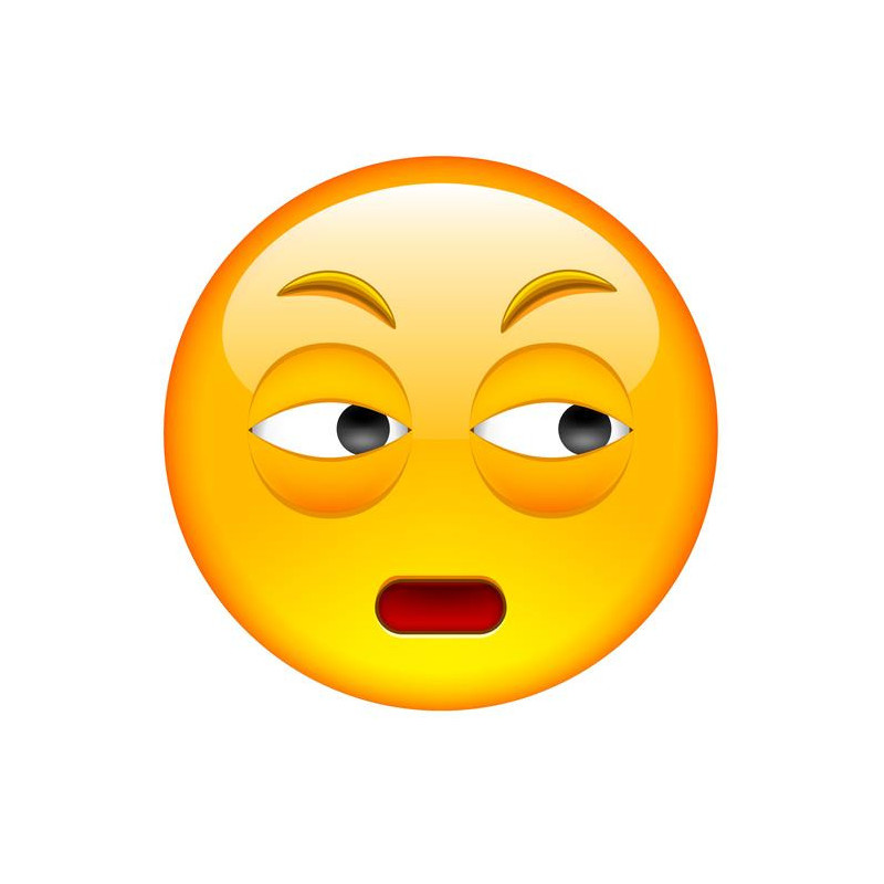 E046. Maska papierowa Emoji – na twarz, z gumką