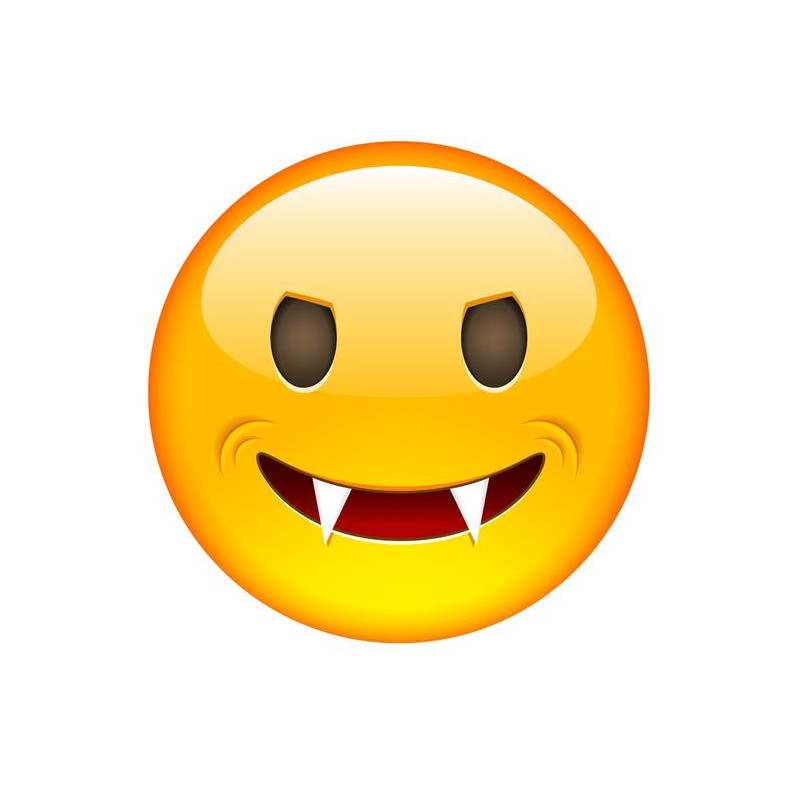 E049. Maska papierowa Emoji – na twarz, z gumką