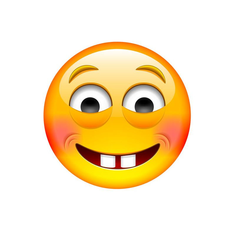 E050. Maska papierowa Emoji – na twarz, z gumką