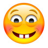 E050. Maska papierowa Emoji – na twarz, z gumką