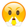 E054. Maska papierowa Emoji – na twarz, z gumką