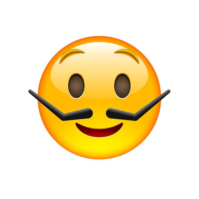 E058. Maska papierowa Emoji – na twarz, z gumką