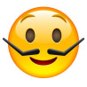 E058. Maska papierowa Emoji – na twarz, z gumką