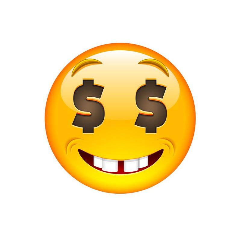 E071. Maska papierowa Emoji – na twarz, z gumką