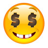 E071. Maska papierowa Emoji – na twarz, z gumką