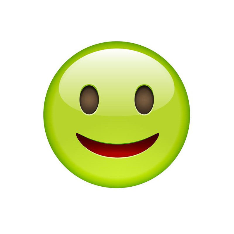 E074. Maska papierowa Emoji – na twarz, z gumką