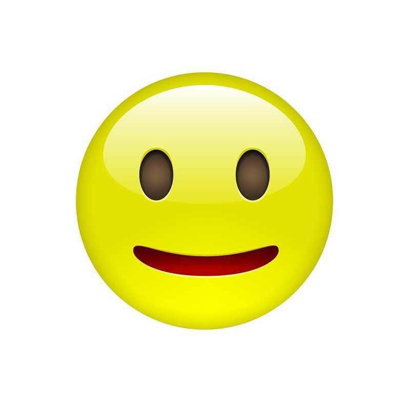 E075. Maska papierowa Emoji – na twarz, z gumką