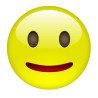 E075. Maska papierowa Emoji – na twarz, z gumką